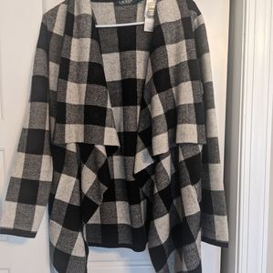 Ralph Lauren 100% Wool Plaid Sweater